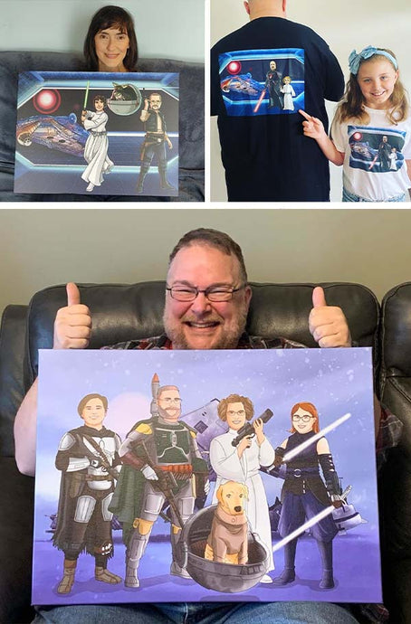Feiere den Jedi-Tag mit der Macht personalisierter Kunst