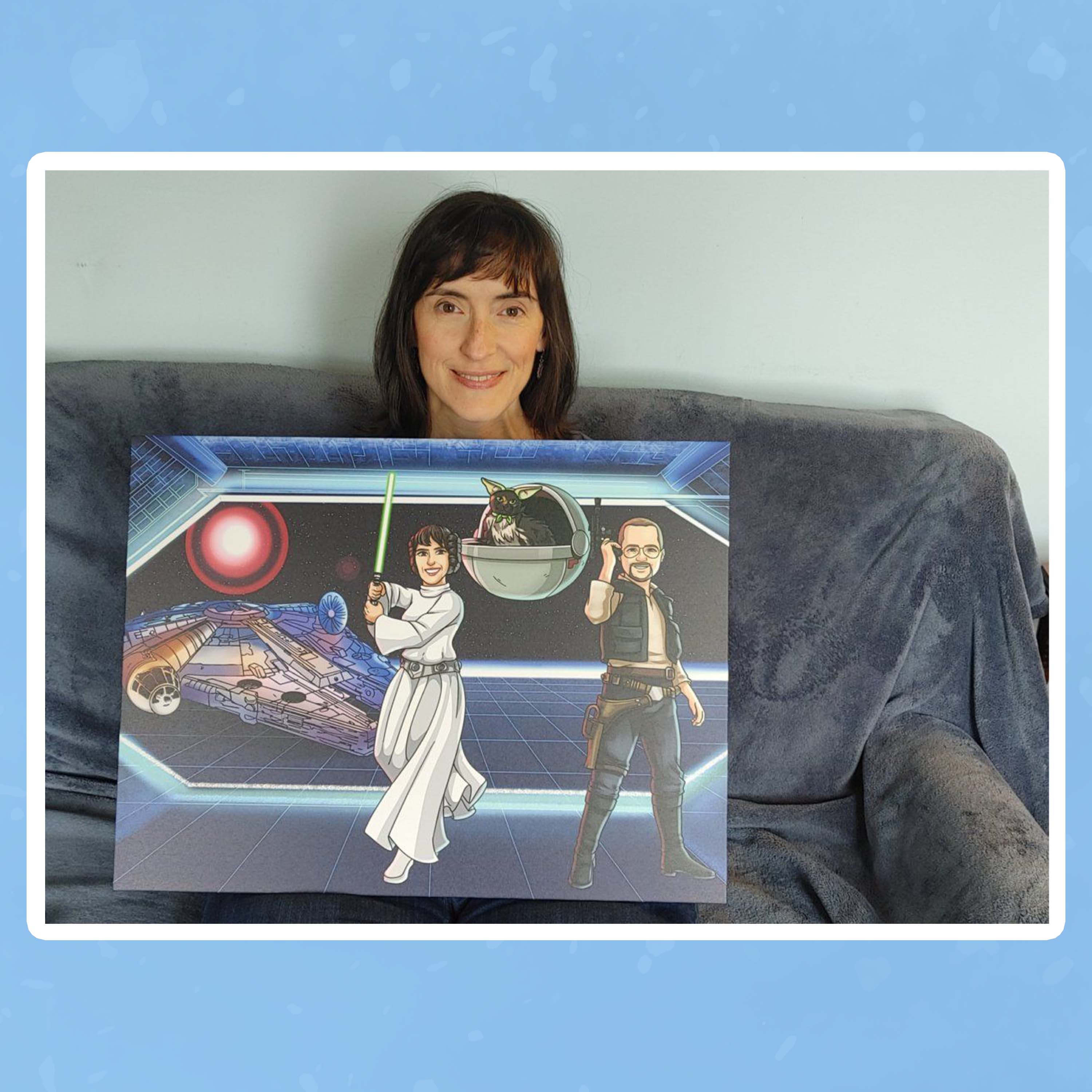 Laden Sie das Bild in den Galerie-Viewer, Dein handgezeichnetes Jedi Poster!